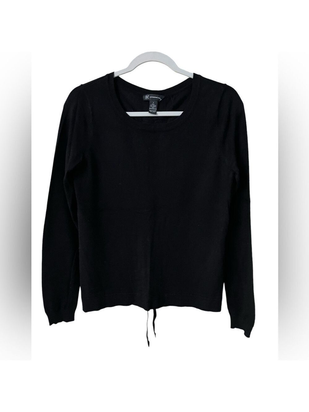 Inc International Concepts Women's Black Knit Pullover Sweater Plus Size: Small